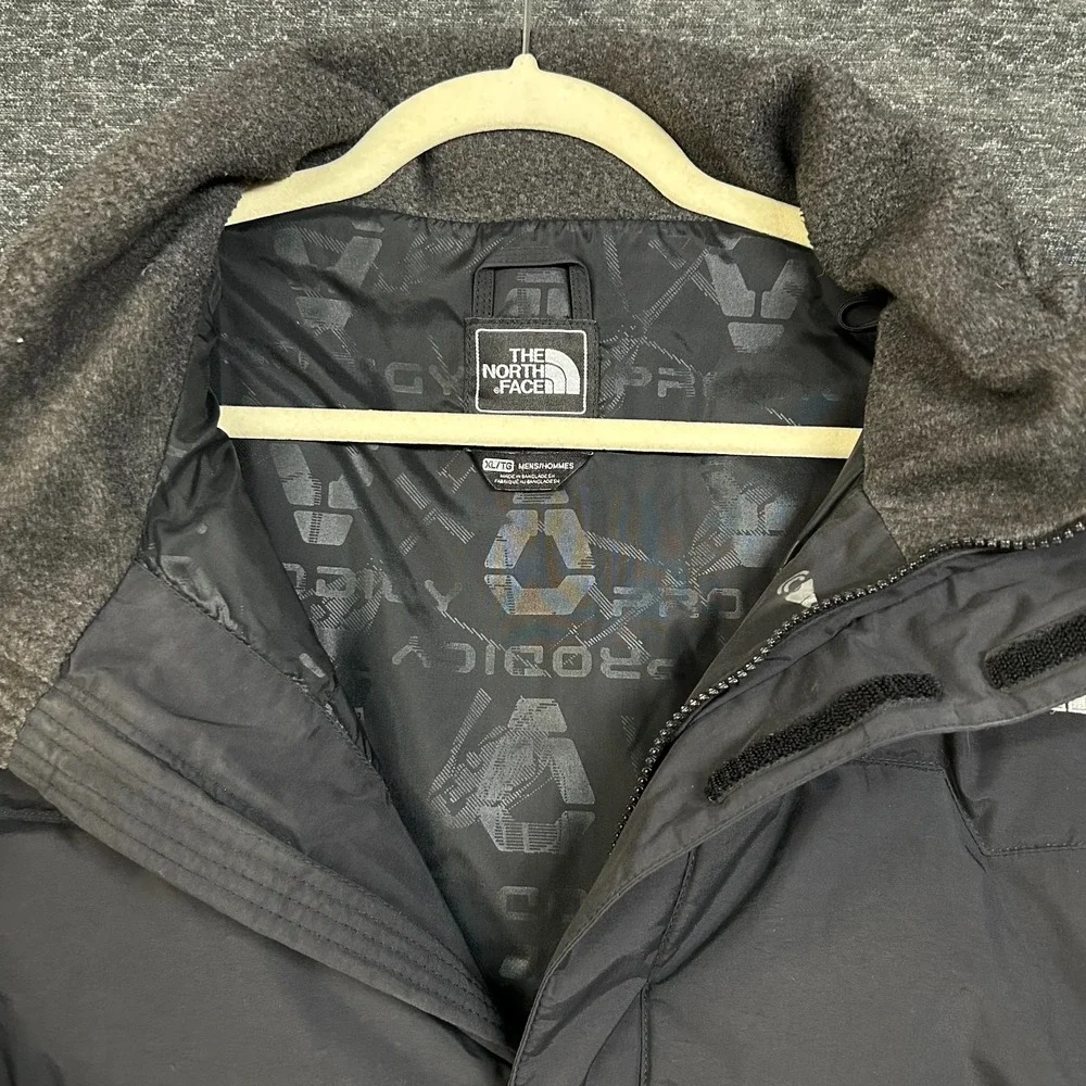 The North Face Prodigy RECCO Ski Puffer Jacket Men's Black Hooded Winter - XL